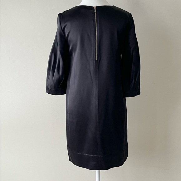Phillip Lim Women's Black Satin 1/2 Sleeve Tunic Mini Formal Dress - Picture 3 of 5